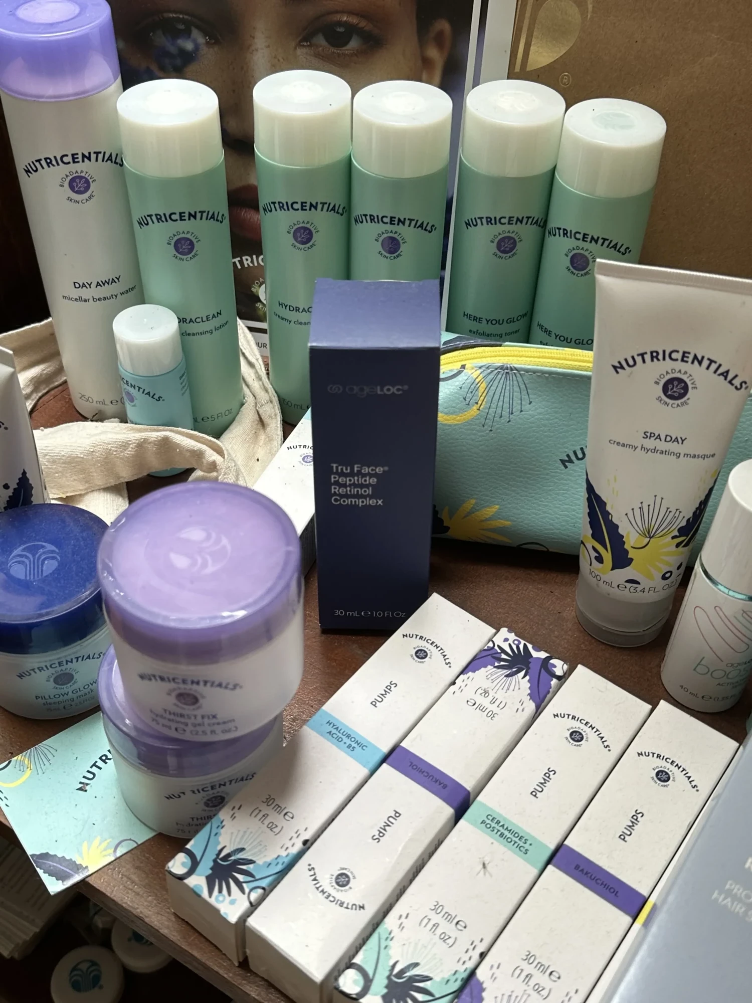 Produit de beauté de Nuskin Nutricentials w4p4 à Acigné aux portes de Rennes showroom Jean Michel Davault