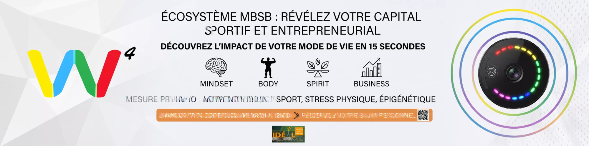 Bannière événement Capital Sportif Betton avec scanner Prysm iO et logo W4